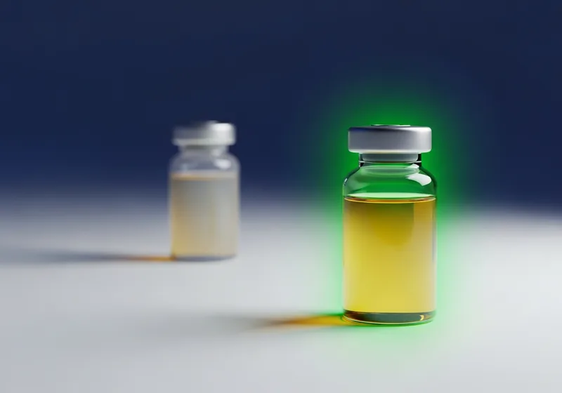 Conceptual illustration of a precisely measured PRP dose versus an unmeasured one