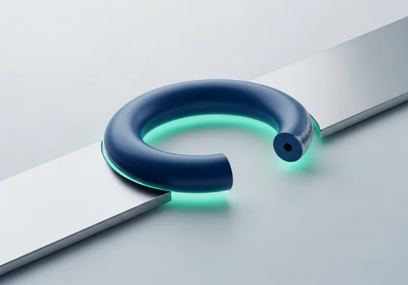 Conceptual illustration of a cushioning gasket between two plates, likening the meniscus to a shock-absorbing ring